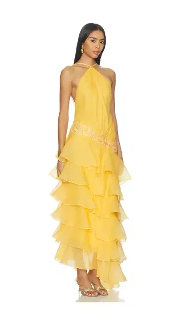 Yellow The Label Dahlia Organza Dress | Thumbnail 2 Yellow The Label Dahlia Organza Dress | Thumbnail 2
