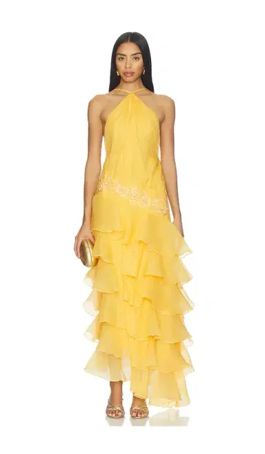 Yellow The Label Dahlia Organza Dress | Thumbnail 1 Yellow The Label Dahlia Organza Dress | Thumbnail 1