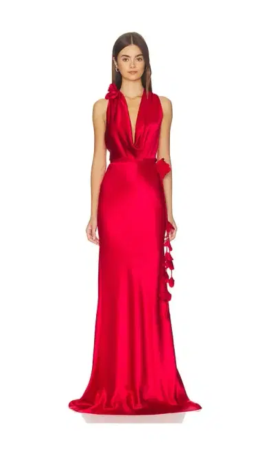 SAU LEE Delphine Satin Gown | Thumbnail 1 SAU LEE Delphine Satin Gown | Thumbnail 1
