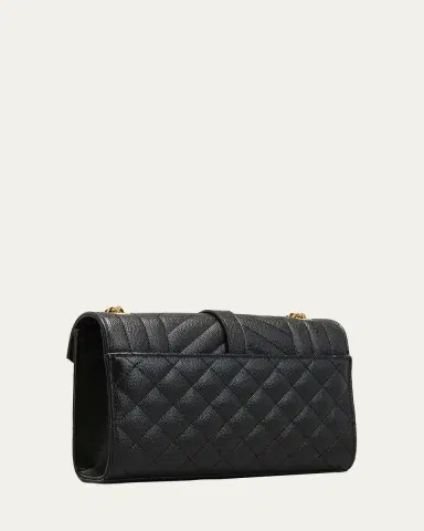 Saint Laurent Envelope Triquilt Small YSL Shoulder Bag in Grained Leather | Thumbnail 3 Saint Laurent Envelope Triquilt Small YSL Shoulder Bag in Grained Leather | Thumbnail 3