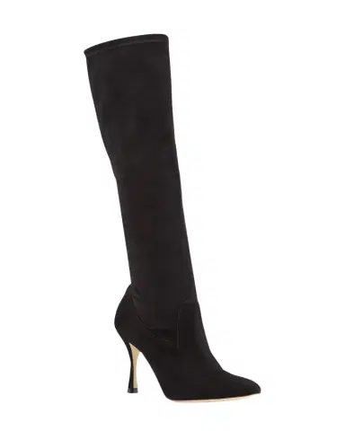 Manolo Blahnik Pamfilo 90mm Suede Knee Boots | Thumbnail 1 Manolo Blahnik Pamfilo 90mm Suede Knee Boots | Thumbnail 1