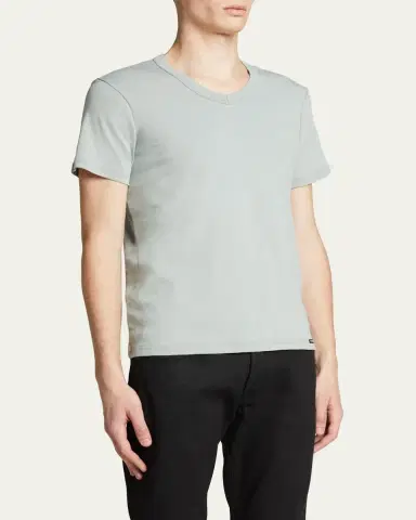 TOM FORD Men's Cotton Stretch Jersey T-shirt | Thumbnail 8 TOM FORD Men's Cotton Stretch Jersey T-shirt | Thumbnail 8