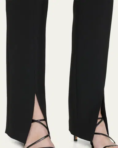 Veronica Beard Paula Slim Straight Pants with Split Hem | Thumbnail 4 Veronica Beard Paula Slim Straight Pants with Split Hem | Thumbnail 4