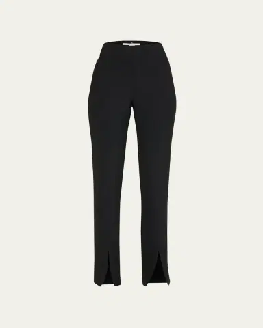 Veronica Beard Paula Slim Straight Pants with Split Hem | Thumbnail 5 Veronica Beard Paula Slim Straight Pants with Split Hem | Thumbnail 5