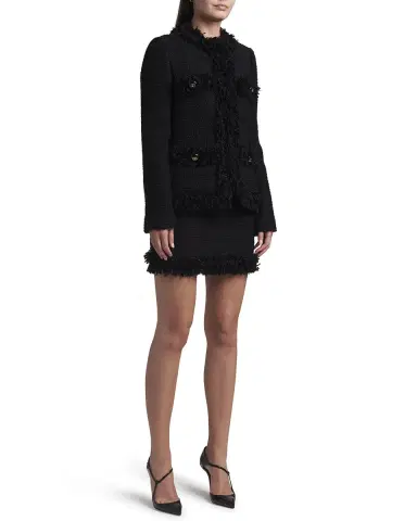 Dolce & Gabbana Paillette Fringe Boucle Jacket | Thumbnail 3 Dolce & Gabbana Paillette Fringe Boucle Jacket | Thumbnail 3