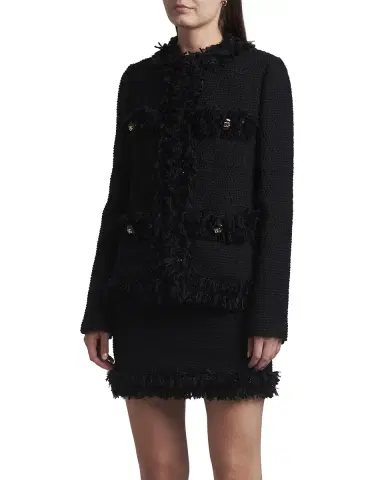 Dolce & Gabbana Paillette Fringe Boucle Jacket | Thumbnail 1 Dolce & Gabbana Paillette Fringe Boucle Jacket | Thumbnail 1