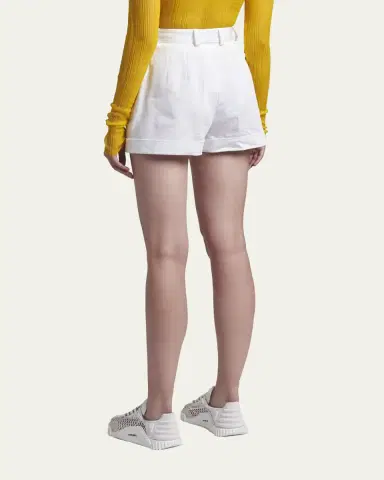 Dolce & Gabbana High-Rise Gabardine Shorts | Thumbnail 3 Dolce & Gabbana High-Rise Gabardine Shorts | Thumbnail 3