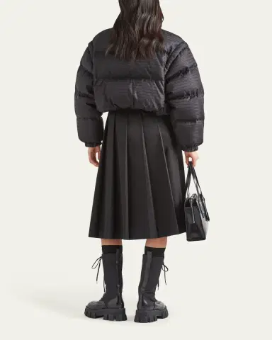 Prada Printed Down Jacket with Detachable Sleeves | Thumbnail 2 Prada Printed Down Jacket with Detachable Sleeves | Thumbnail 2