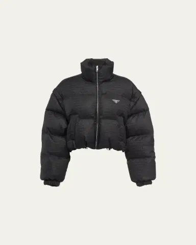Prada Printed Down Jacket with Detachable Sleeves | Thumbnail 4 Prada Printed Down Jacket with Detachable Sleeves | Thumbnail 4