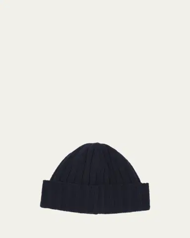 Moncler Men's Ribbed Wool Beanie | Thumbnail 2 Moncler Men's Ribbed Wool Beanie | Thumbnail 2