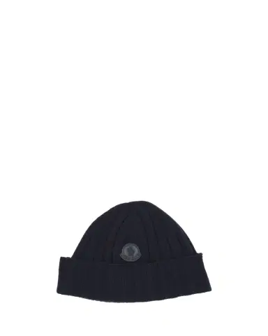 Moncler Men's Ribbed Wool Beanie | Thumbnail 1 Moncler Men's Ribbed Wool Beanie | Thumbnail 1