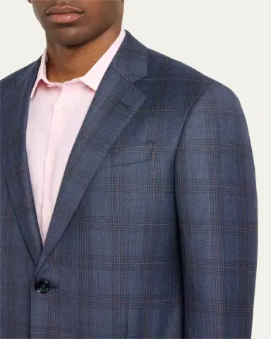 Giorgio Armani Men's Windowpane Plaid Sport Coat | Thumbnail 5 Giorgio Armani Men's Windowpane Plaid Sport Coat | Thumbnail 5