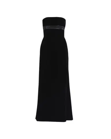 Giorgio Armani Strapless Strass Embellished Velvet Trumpet Gown | Thumbnail 1 Giorgio Armani Strapless Strass Embellished Velvet Trumpet Gown | Thumbnail 1