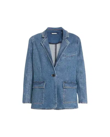 Kobi Halperin Kiera Embellished Denim Blazer Jacket | Thumbnail 1 Kobi Halperin Kiera Embellished Denim Blazer Jacket | Thumbnail 1