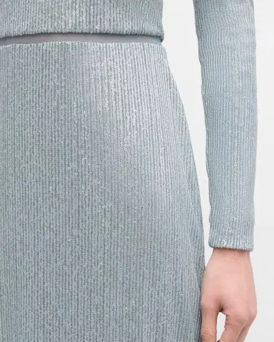 Giorgio Armani Plunging Sequined Knit Dress | Thumbnail 4 Giorgio Armani Plunging Sequined Knit Dress | Thumbnail 4