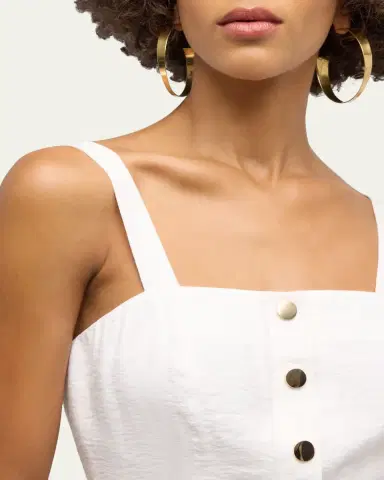 Ramy Brook Gabi Button-Front Crop Top | Thumbnail 5 Ramy Brook Gabi Button-Front Crop Top | Thumbnail 5