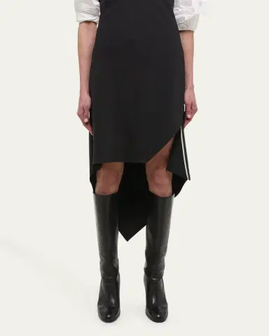 Helmut Lang Wool Scarf Hem Midi Dress | Thumbnail 5 Helmut Lang Wool Scarf Hem Midi Dress | Thumbnail 5