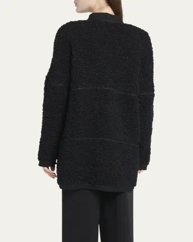 Giorgio Armani Boucle Lurex Oversize Knit Cardigan | Thumbnail 3 Giorgio Armani Boucle Lurex Oversize Knit Cardigan | Thumbnail 3