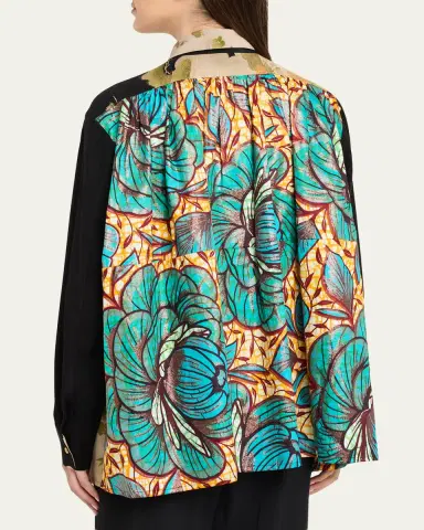 Rianna + Nina One-Of-A-Kind Silk Shirt Blouse | Thumbnail 3 Rianna + Nina One-Of-A-Kind Silk Shirt Blouse | Thumbnail 3