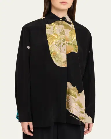 Rianna + Nina One-Of-A-Kind Silk Shirt Blouse | Thumbnail 4 Rianna + Nina One-Of-A-Kind Silk Shirt Blouse | Thumbnail 4