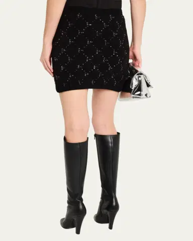 Kobi Halperin Salem Sequin-Embellished Fuzzy Knit Mini Skirt | Thumbnail 3 Kobi Halperin Salem Sequin-Embellished Fuzzy Knit Mini Skirt | Thumbnail 3