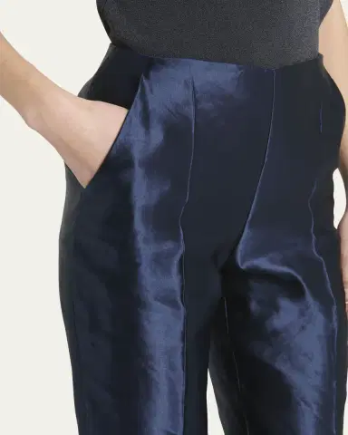 Giorgio Armani Linen Silk Straight-Leg Trousers | Thumbnail 5 Giorgio Armani Linen Silk Straight-Leg Trousers | Thumbnail 5
