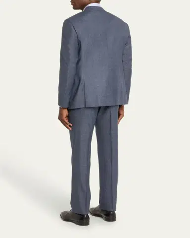 Giorgio Armani Men's Micro-Squares Wool Classic Fit Suit | Thumbnail 3 Giorgio Armani Men's Micro-Squares Wool Classic Fit Suit | Thumbnail 3