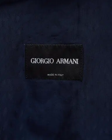 Giorgio Armani Men's Cupro Chevron Blazer | Thumbnail 6 Giorgio Armani Men's Cupro Chevron Blazer | Thumbnail 6