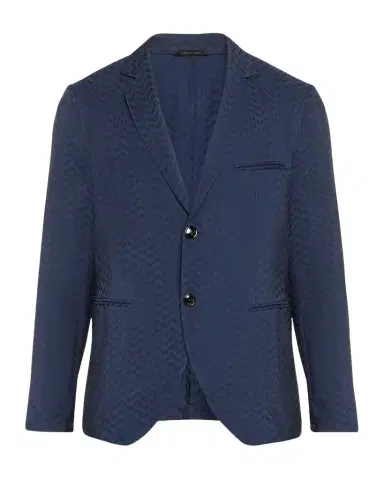 Giorgio Armani Men's Cupro Chevron Blazer | Thumbnail 1 Giorgio Armani Men's Cupro Chevron Blazer | Thumbnail 1