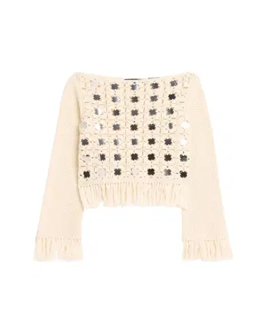 Toccin Camilla Mirror Long-Sleeve Fringe Top | Thumbnail 1 Toccin Camilla Mirror Long-Sleeve Fringe Top | Thumbnail 1