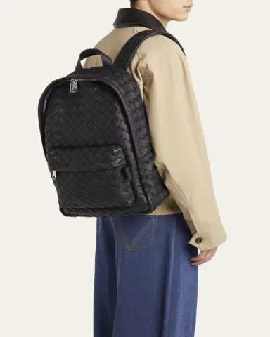 Bottega Veneta Men's Intrecciato 20 Taurillon Backpack | Thumbnail 2 Bottega Veneta Men's Intrecciato 20 Taurillon Backpack | Thumbnail 2