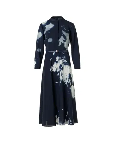 Akris Wildflower-Print Silk Wool Voile Midi Dress | Thumbnail 1 Akris Wildflower-Print Silk Wool Voile Midi Dress | Thumbnail 1