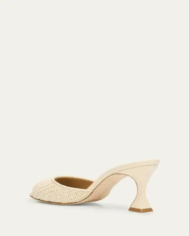 Manolo Blahnik Raffia Jadara Slide Sandals | Thumbnail 4 Manolo Blahnik Raffia Jadara Slide Sandals | Thumbnail 4