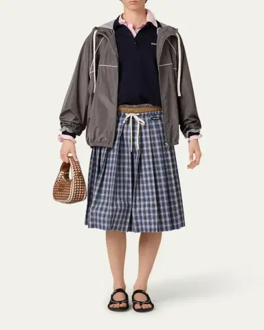 Miu Miu Hooded Zip Track Jacket | Thumbnail 2 Miu Miu Hooded Zip Track Jacket | Thumbnail 2
