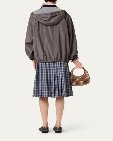 Miu Miu Hooded Zip Track Jacket | Thumbnail 3 Miu Miu Hooded Zip Track Jacket | Thumbnail 3