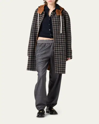 Miu Miu Cashmere Pointelle Cable-Knit Cardigan | Thumbnail 2 Miu Miu Cashmere Pointelle Cable-Knit Cardigan | Thumbnail 2