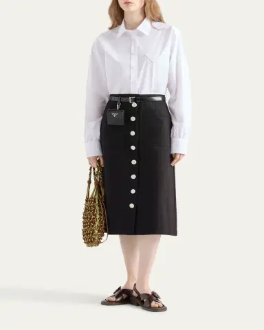 Prada Button Down Poplin Shirt | Thumbnail 2 Prada Button Down Poplin Shirt | Thumbnail 2