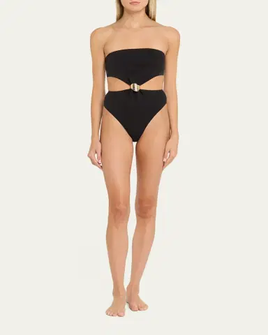 Livy Strapless Cutout One-Piece Swimsuit | Thumbnail 2 Livy Strapless Cutout One-Piece Swimsuit | Thumbnail 2