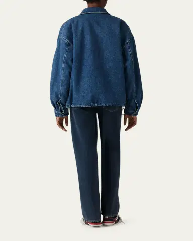 Miu Miu Denim Zip Shirt Jacket | Thumbnail 3 Miu Miu Denim Zip Shirt Jacket | Thumbnail 3