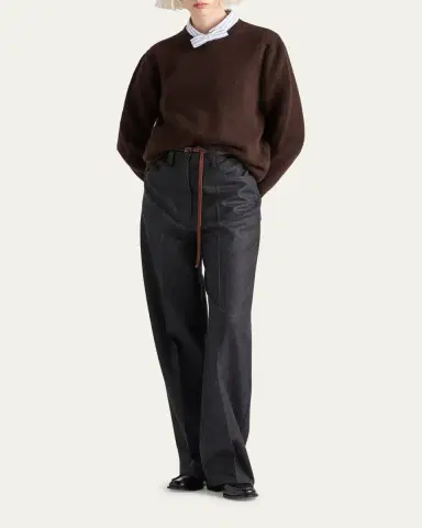 Prada Cashmere Wool Crew-Neck Sweater | Thumbnail 11 Prada Cashmere Wool Crew-Neck Sweater | Thumbnail 11