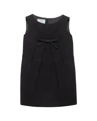 Prada Natté Bow Sleeveless Mini Dress | Thumbnail 1 Prada Natté Bow Sleeveless Mini Dress | Thumbnail 1