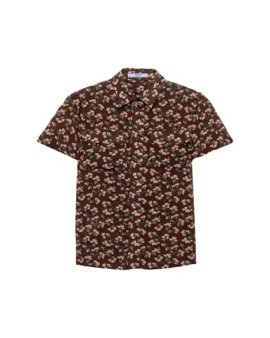Prada Floral Silk Georgette Blouse | Thumbnail 1 Prada Floral Silk Georgette Blouse | Thumbnail 1