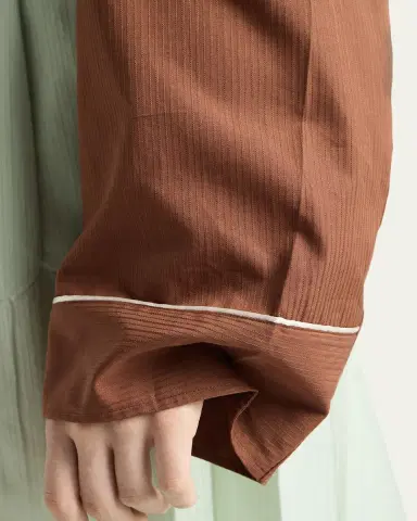 Prada Long-Sleeve Cotton Blouse | Thumbnail 4 Prada Long-Sleeve Cotton Blouse | Thumbnail 4
