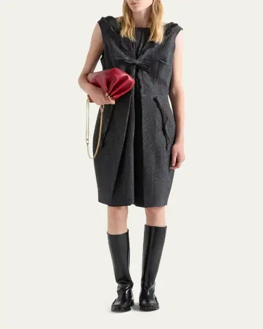 Prada Shetland Wool Dress | Thumbnail 2 Prada Shetland Wool Dress | Thumbnail 2
