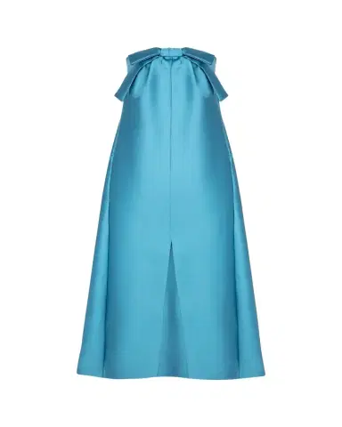 BERNADETTE Jacques Strapless Bow Overlay Satin Gown | Thumbnail 1 BERNADETTE Jacques Strapless Bow Overlay Satin Gown | Thumbnail 1