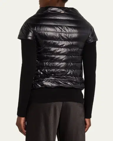 HERNO Emilia Water-Resistant Ultralight Nylon Puffer Cape | Thumbnail 3 HERNO Emilia Water-Resistant Ultralight Nylon Puffer Cape | Thumbnail 3