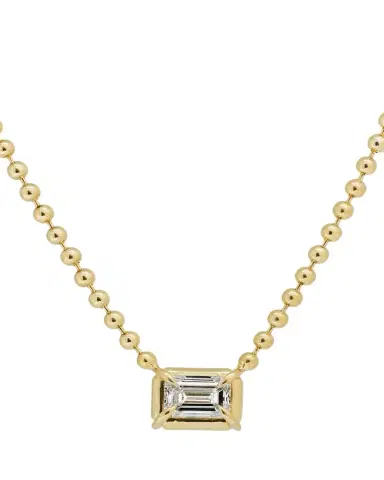 Dara Kaye Solar Drop Emerald-Cut Lab-Grown Diamond Solitaire Necklace | Thumbnail 1 Dara Kaye Solar Drop Emerald-Cut Lab-Grown Diamond Solitaire Necklace | Thumbnail 1