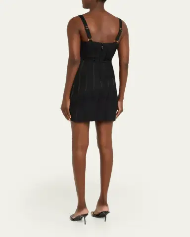 L'Agence Helen Striped Satin Corset Mini Dress | Thumbnail 3 L'Agence Helen Striped Satin Corset Mini Dress | Thumbnail 3