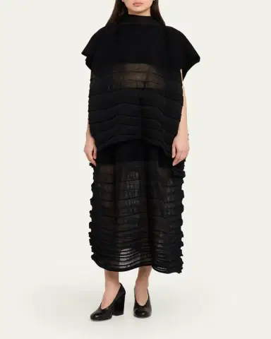 Issey Miyake Moving Sheer Knit Maxi Skirt | Thumbnail 2 Issey Miyake Moving Sheer Knit Maxi Skirt | Thumbnail 2