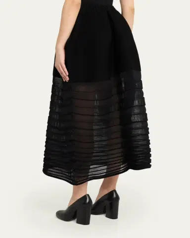 Issey Miyake Moving Sheer Knit Maxi Skirt | Thumbnail 3 Issey Miyake Moving Sheer Knit Maxi Skirt | Thumbnail 3